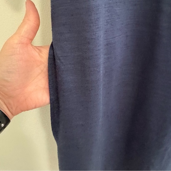 Philip Lim 3.1 Silk Ramie Navy Blue Dress - Picture 2 of 7